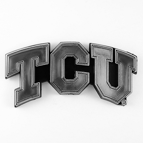 Fanmats TCU Horned Frogs Molded Chrome Emblem