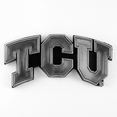 Fanmats TCU Horned Frogs Molded Chrome Emblem