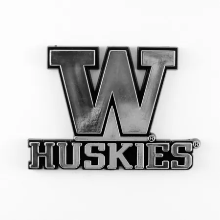 Fanmats Washington Huskies Cast Chrome Emblem Vehicle Emblems & Decals