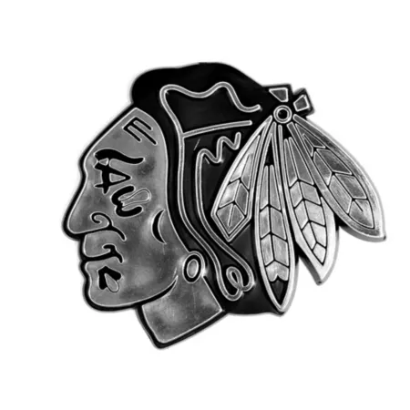 Fanmats Chicago Blackhawks Cast Chrome Emblem Vehicle Emblems & Decals