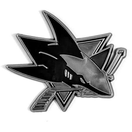 Fanmats San Jose Sharks Cast Chrome Emblem Vehicle Emblems & Decals