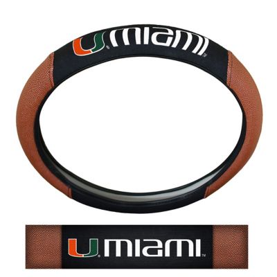 Fanmats Miami Hurricanes Sports Grip Steering Wheel Cover