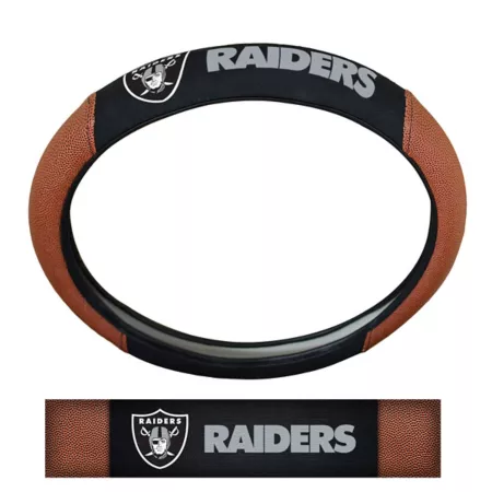 Fanmats Las Vegas Raiders Sports Grip Steering Wheel Cover Steering Wheel Covers