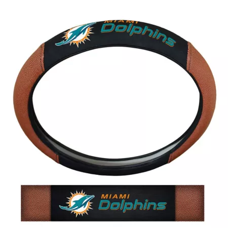 Fanmats Miami Dolphins Sports Grip Steering Wheel Cover Steering Wheel Covers