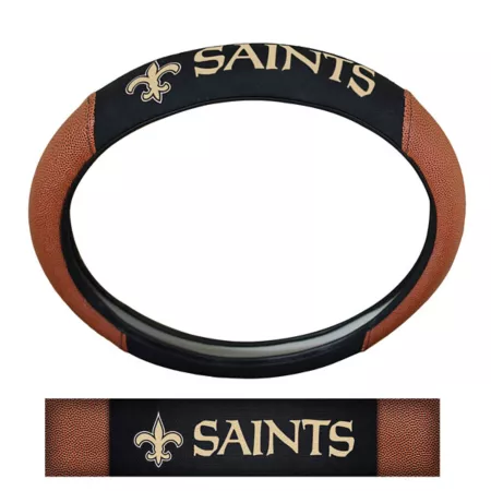 Fanmats New Orleans Saints Sports Grip Steering Wheel Cover Steering Wheel Covers