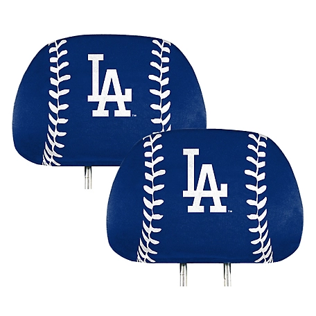 Fanmats Los Angeles Dodgers Printed Headrest Covers, 2-Pack