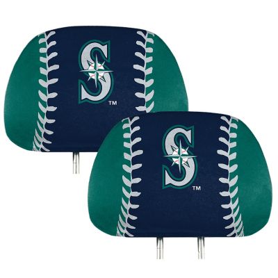 Fanmats Seattle Mariners Printed Headrest Covers, 2-Pack