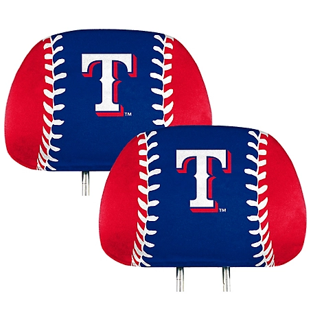 Fanmats Texas Rangers Printed Headrest Covers, 2-Pack
