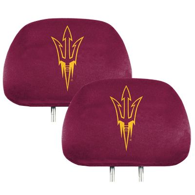 Fanmats Arizona State Sun Devils Printed Headrest Covers, 2-Pack