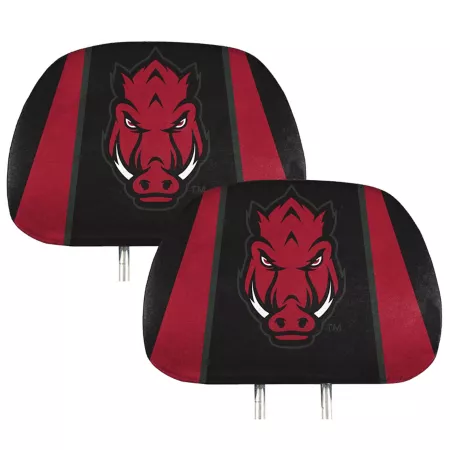 Fanmats Arkansas Razorbacks Printed Headrest Covers 2-Pack Seat Covers