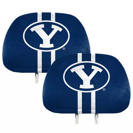 Fanmats BYU Cougars Printed Headrest Covers 2-Pack Seat Covers