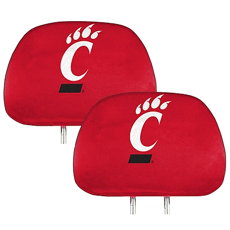 Fanmats Cincinnati Bearcats Printed Headrest Covers, 2-Pack