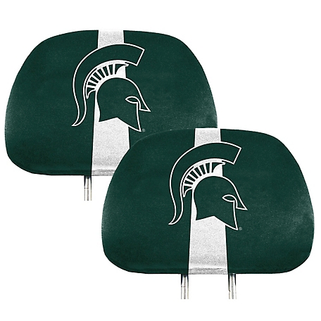 Fanmats Michigan State Spartans Printed Headrest Covers, 2-Pack