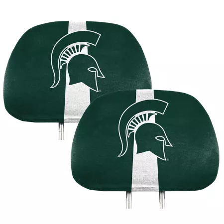 Fanmats Michigan State Spartans Printed Headrest Covers 2-Pack Seat Covers