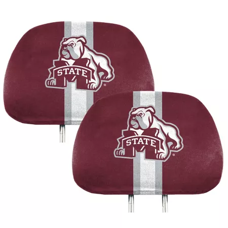 Fanmats Mississippi State Bulldogs Printed Headrest Covers 2-Pack Seat Covers