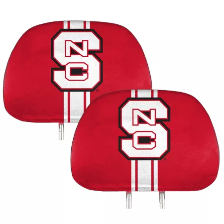 Fanmats NC State Wolfpack Printed Headrest Covers 2-Pack Seat Covers