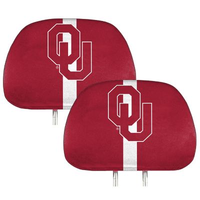 Fanmats Oklahoma Sooners Printed Headrest Covers, 2-Pack