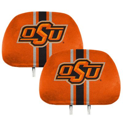 Fanmats Oklahoma State Cowboys Printed Headrest Covers, 2-Pack