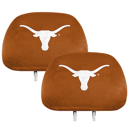 Fanmats Texas Longhorns Printed Headrest Covers, 2-Pack
