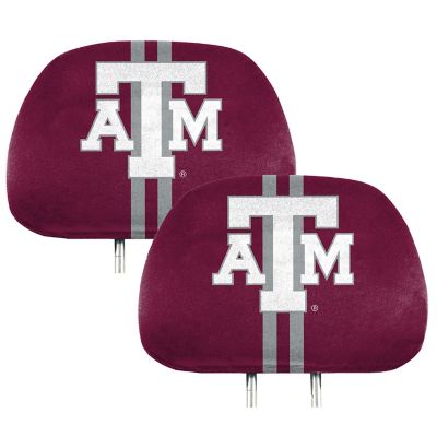 Fanmats Texas A&M Aggies Printed Headrest Covers, 2-Pack