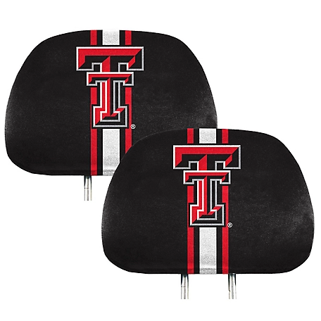 Fanmats Texas Tech Red Raiders Printed Headrest Covers, 2-Pack