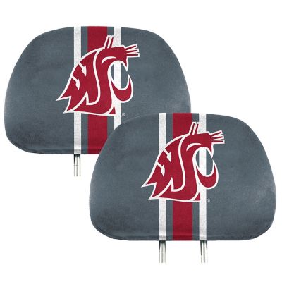 Fanmats Washington State Cougars Printed Headrest Covers, 2-Pack
