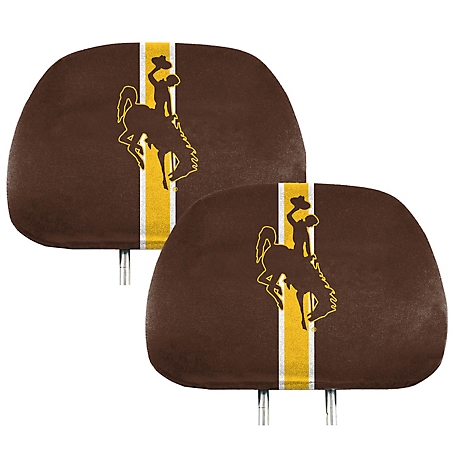 Fanmats Wyoming Cowboys Printed Headrest Covers, 2-Pack
