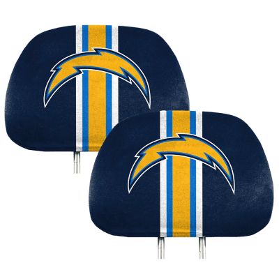 Fanmats Los Angeles Chargers Printed Headrest Covers, 2-Pack