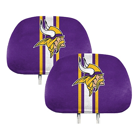Fanmats Minnesota Vikings Printed Headrest Covers, 2-Pack