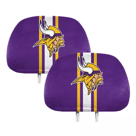 Fanmats Minnesota Vikings Printed Headrest Covers 2-Pack Seat Covers