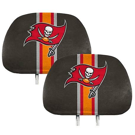 Fanmats Tampa Bay Buccaneers Printed Headrest Covers, 2-Pack