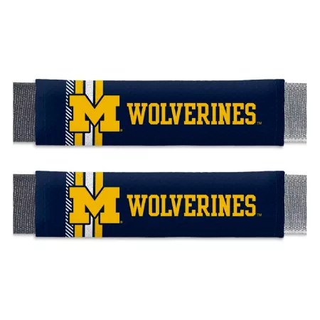 Fanmats Michigan Wolverines Rally Seat Belt Pads 2 Pack Seat Covers