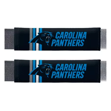 Fanmats Carolina Panthers Rally Seat Belt Pad Set 2-Pack Seat Covers