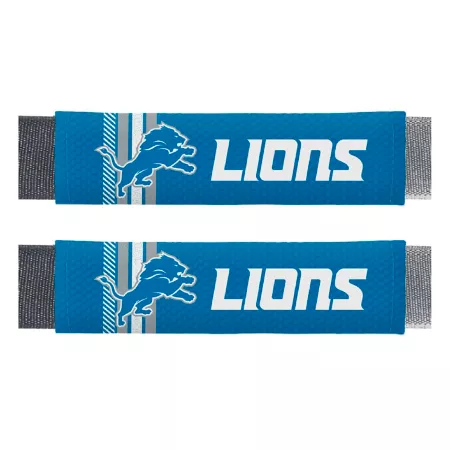 Fanmats Detroit Lions Rally Seat Belt Pad Set 2-Pack Seat Covers