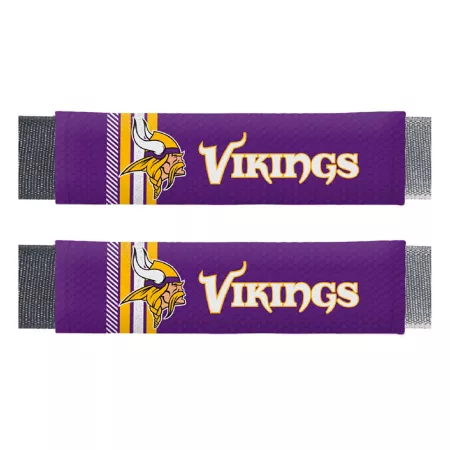 Fanmats Minnesota Vikings Rally Seat Belt Pad Set 2-Pack Seat Covers