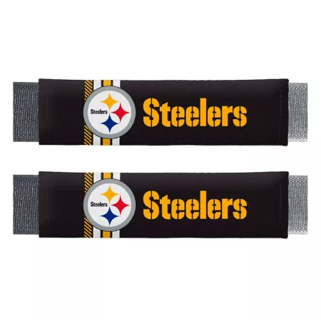 Fanmats Pittsburgh Steelers Rally Seat Belt Pad Set 2-Pack Seat Covers