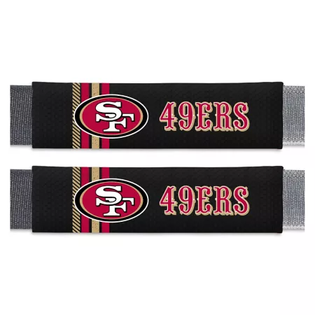 Fanmats San Francisco 49ers Rally Seat Belt Pad Set 2-Pack Seat Covers