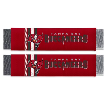 Fanmats Tampa Bay Buccaneers Rally Seat Belt Pad Set 2-Pack Seat Covers