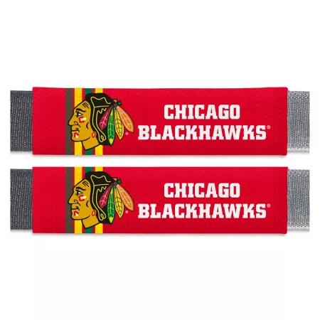 Fanmats Chicago Blackhawks Rally Seat Belt Pad Set 2-Pack Seat Covers