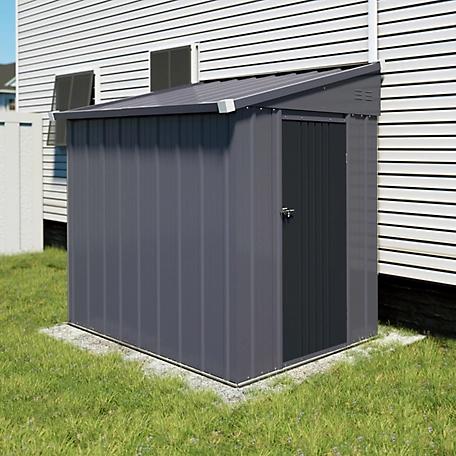 Veikous Outdoor Garden Storage Shed with Lean-To Roof for Backyard 
