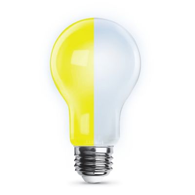Feit Electric 60-Watt Equivalent A19 Color Selectable LED Bug Light, OM60/BUG/950/LEDI/RP
