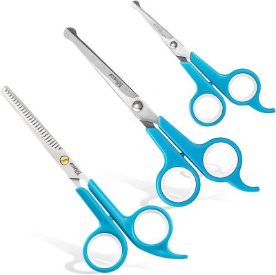 Boshel 3 pc. Grooming Scissors Set for Dogs, Safe Rounded Tips