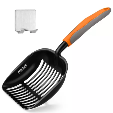 Pawbee Premium Non-Stick Metal Litter Scoop with Stand Deep Cat Scoop Litter Scoops