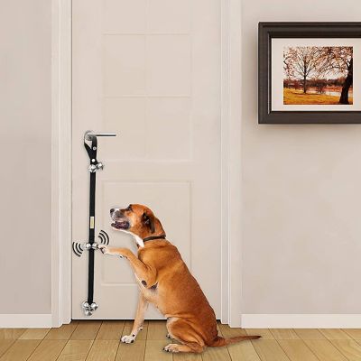 Image showing  Adjustable Dog Bells for Door Potty Training, 7 Extra-Loud Jingles, 2-Pack