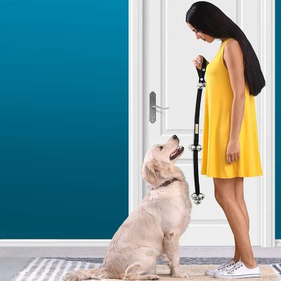 Image showing 6 th Pawbee Adjustable Dog Bells for Door Potty Training, 7 Extra-Loud Jingles, 2-Pack