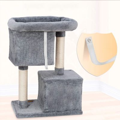 Image showing  33 in. Cat Tree House with 2 Condos and 2 Sisal Scratching Posts