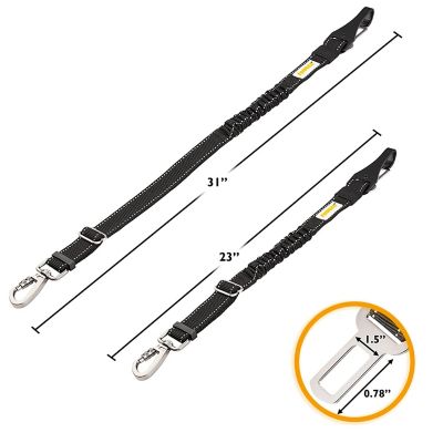 Image showing  3-in-1 Easy Clip Dog Car Seat Belt Harnesses, 2-Pack