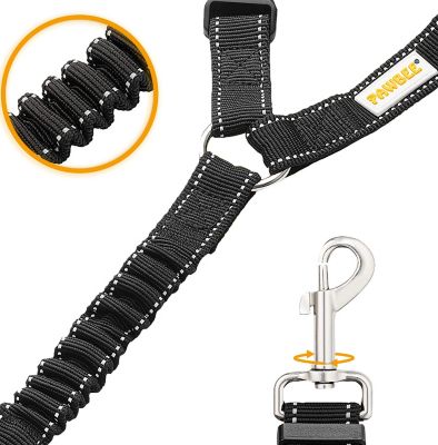 Image showing 5 th Pawbee Dog Car Headrest Seatbelts - 2 Pack Durable Nylon Dog Seat Belts, with Reflective Elastic Bungee for Safety