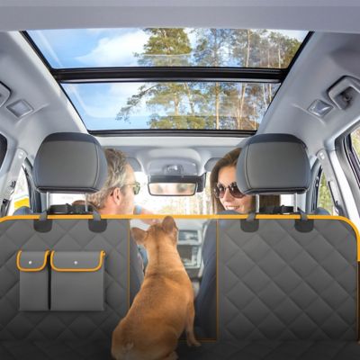 Image showing 6 th Pawbee Dog Car Seat Cover - Premium Nonslip & Scratchproof Dog Seat Covers for Cars