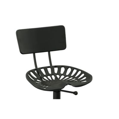 Image showing 7 th Carolina Chair & Table Tractor Seat Stool with Back, 33 in.